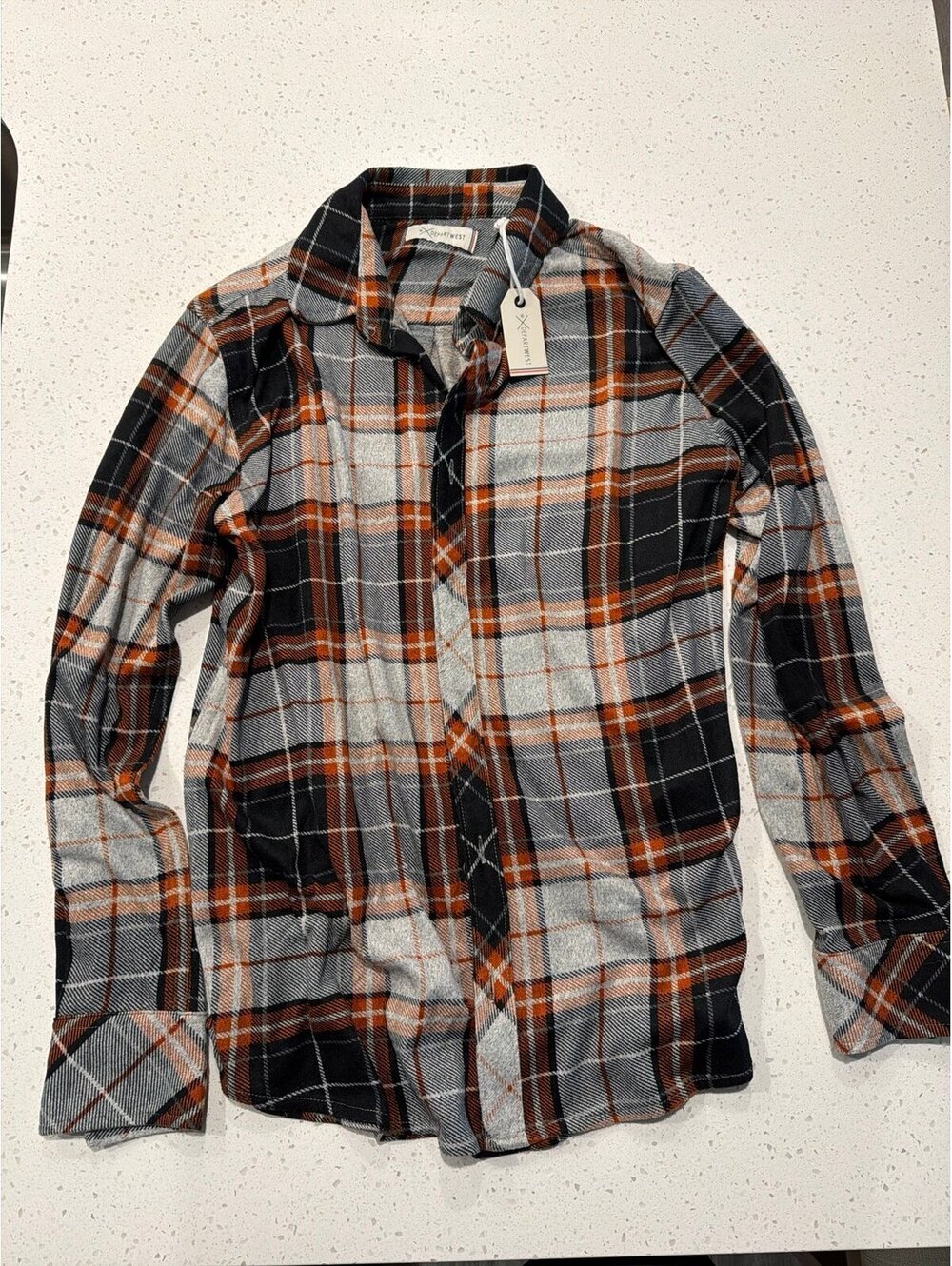 Departwest Flannel Size Large